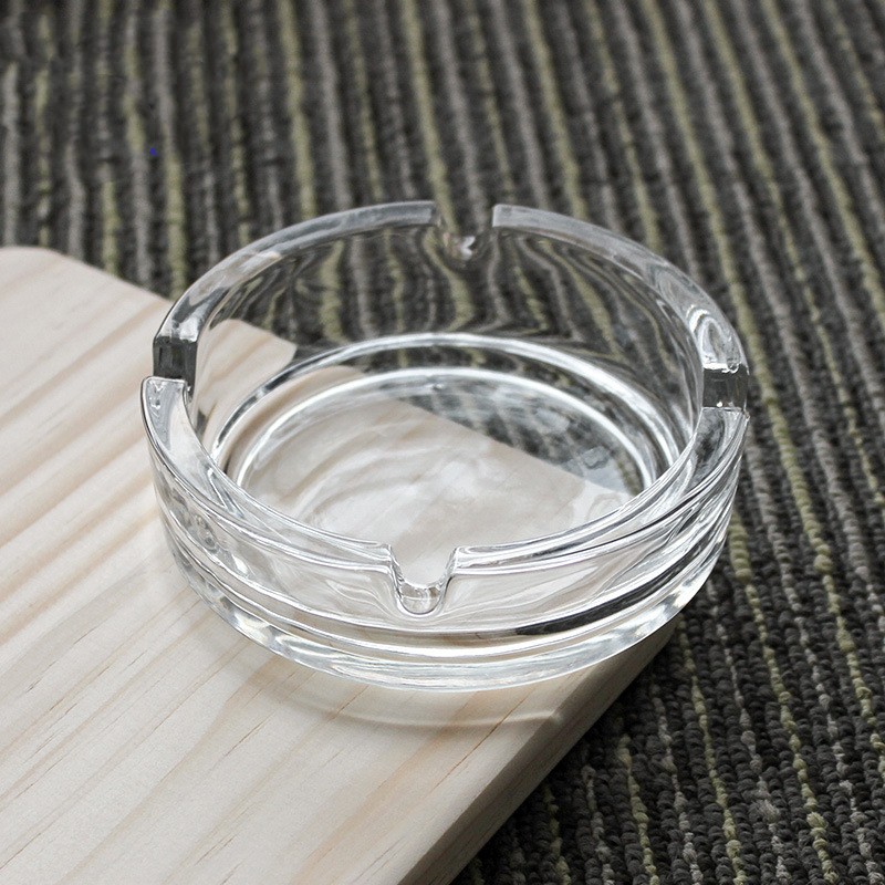 Title 1, Simple Transparent Round Glass Ashtray