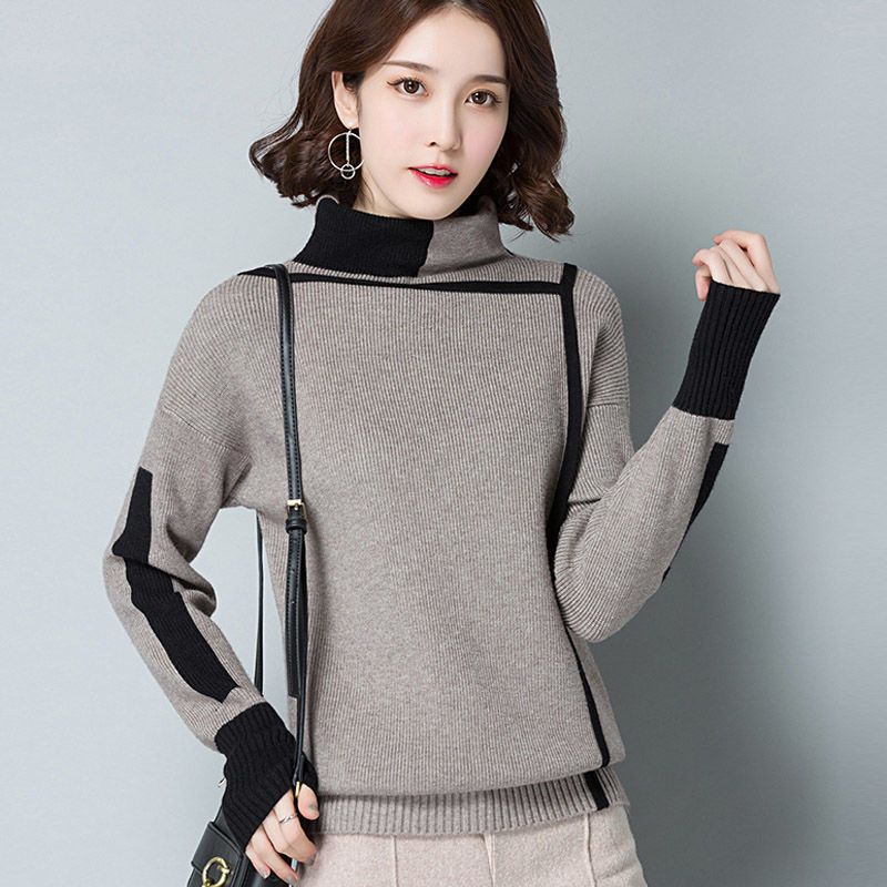 Turtleneck Pullover All Match Sweater Base