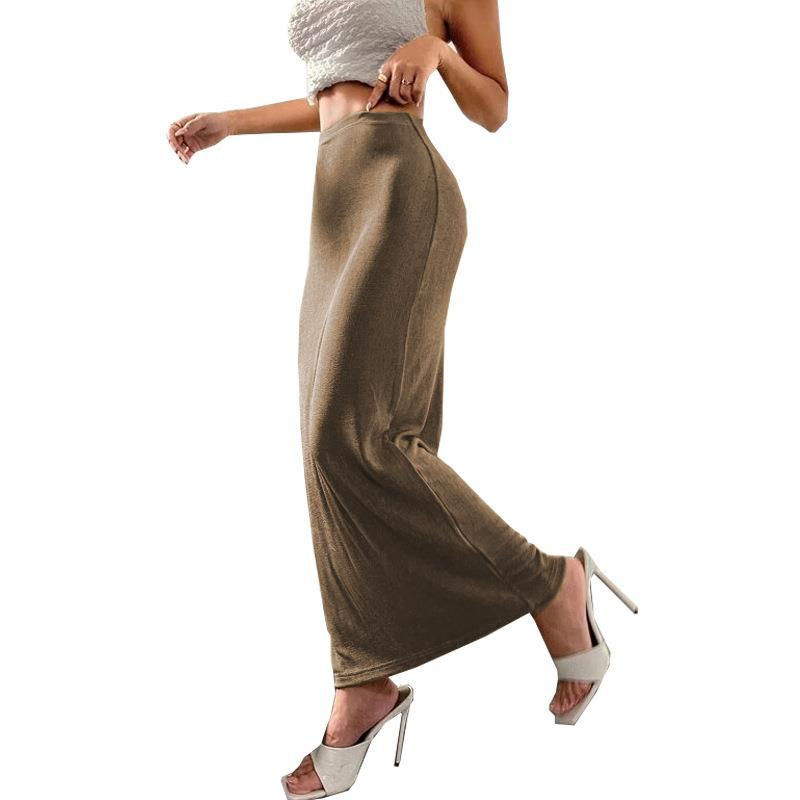 Title 16, Womens Solid Ankle and Hip Wrap Long Skirt. Co...