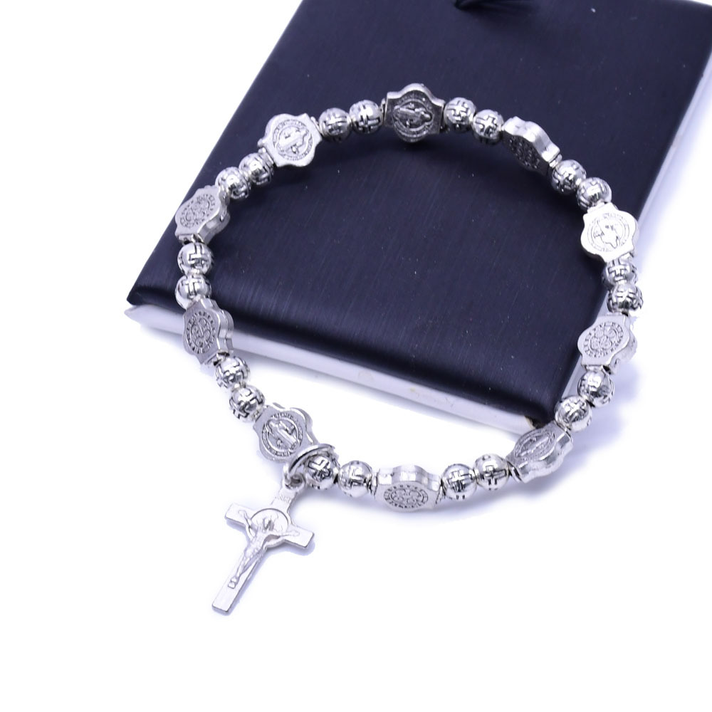 Cross Icon Bracelet Beaded