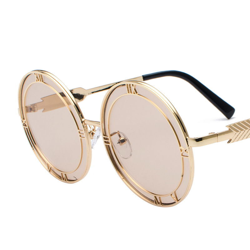 Title 3, Round Frame Resin Fashion Metal Sunglasses