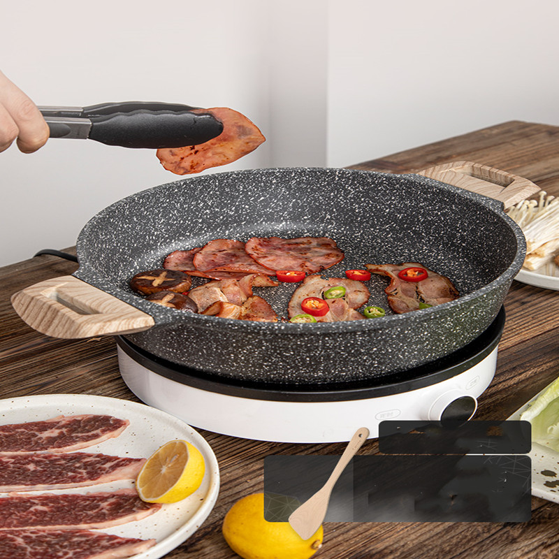 Title 2, Carrot Maifan Stone Non-Stick Steak Frying Pan ...