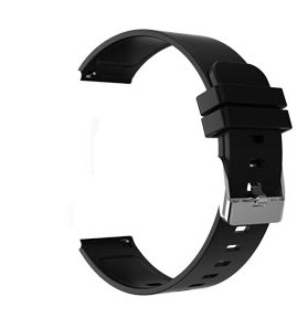 Black silicone strap