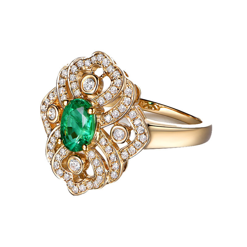 Female Japanese Korean Rose Ring