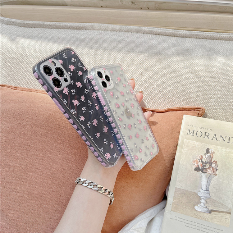 Title 3, Small Floral Love Right-angle Side Phone Case