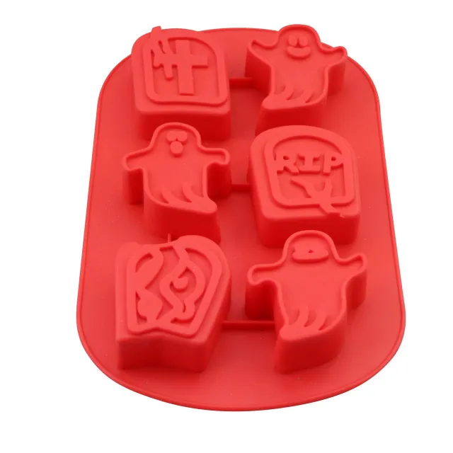 Halloween Haunted House Silicone Bakeware Cake Mold Red - Shop at LoveMi