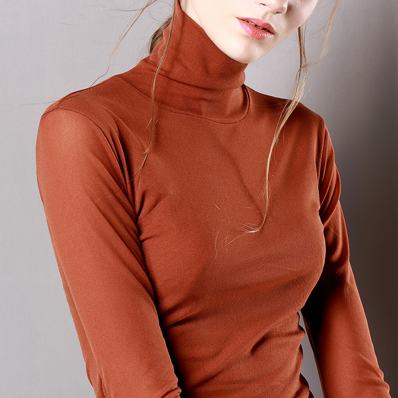 Women's Long-sleeve Thin Mesh Bottoming Shirt