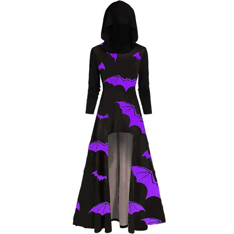 Women's plus size dress with hood