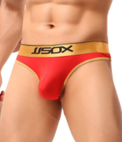 Men's Underwear Half Sheath Briefs Red - Shop at LoveMi