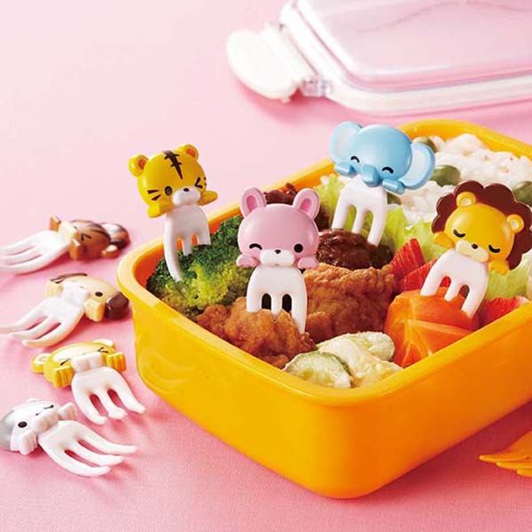 Title 2, Creative Elephant Tiger And Rabbit Fruit Fork