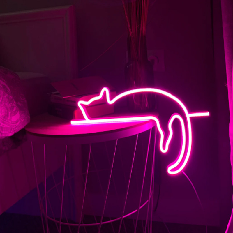 Cat Neon Sign Light | LARGE LED Decorative Sign