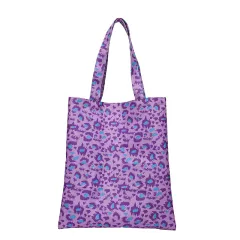 Fashion Creative Leopard Print Tote Bag - Purple - View 1