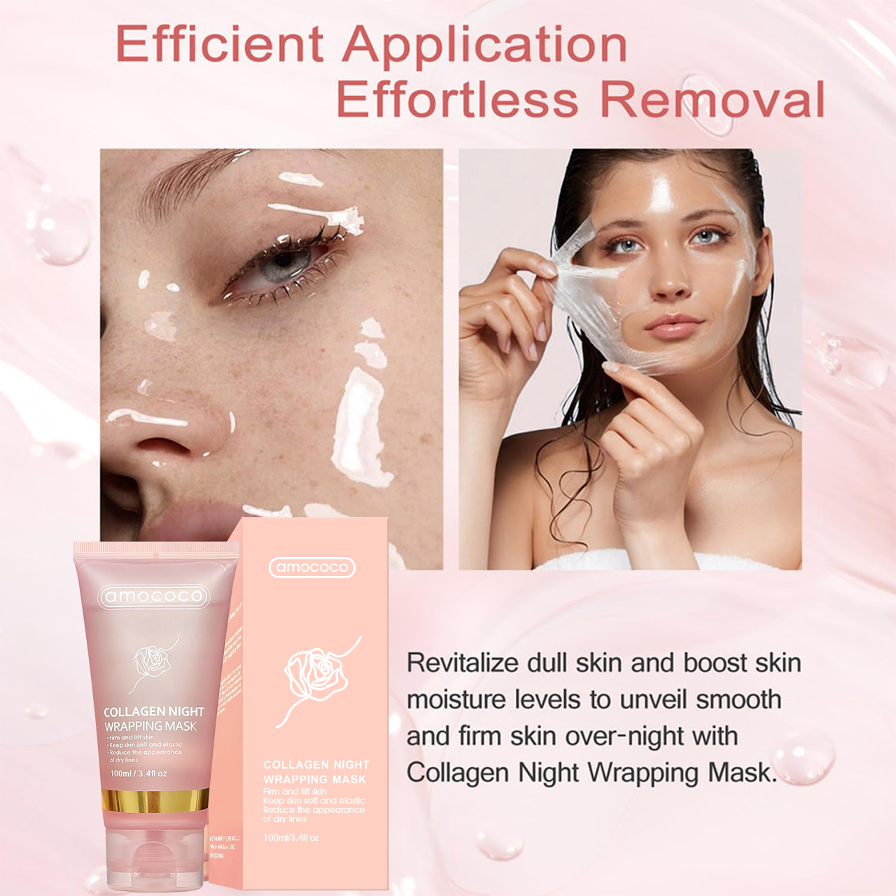 Only Supports Self Pickup With Waybill Collagen Night Wrapping Mask Firm & Lift... 12