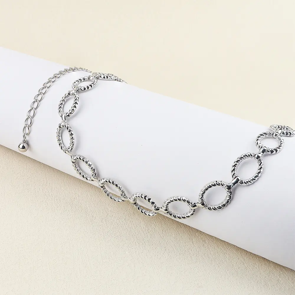 Waist Chain Women Senior Sense Circle Wavy Metal Chain With Jeans All Fashion Accessories