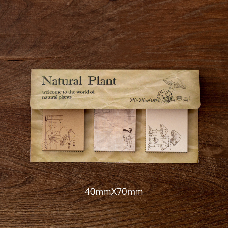 60 Pieces Of Retro Plant Invitation Note Paper Hand Account Decoration - 9