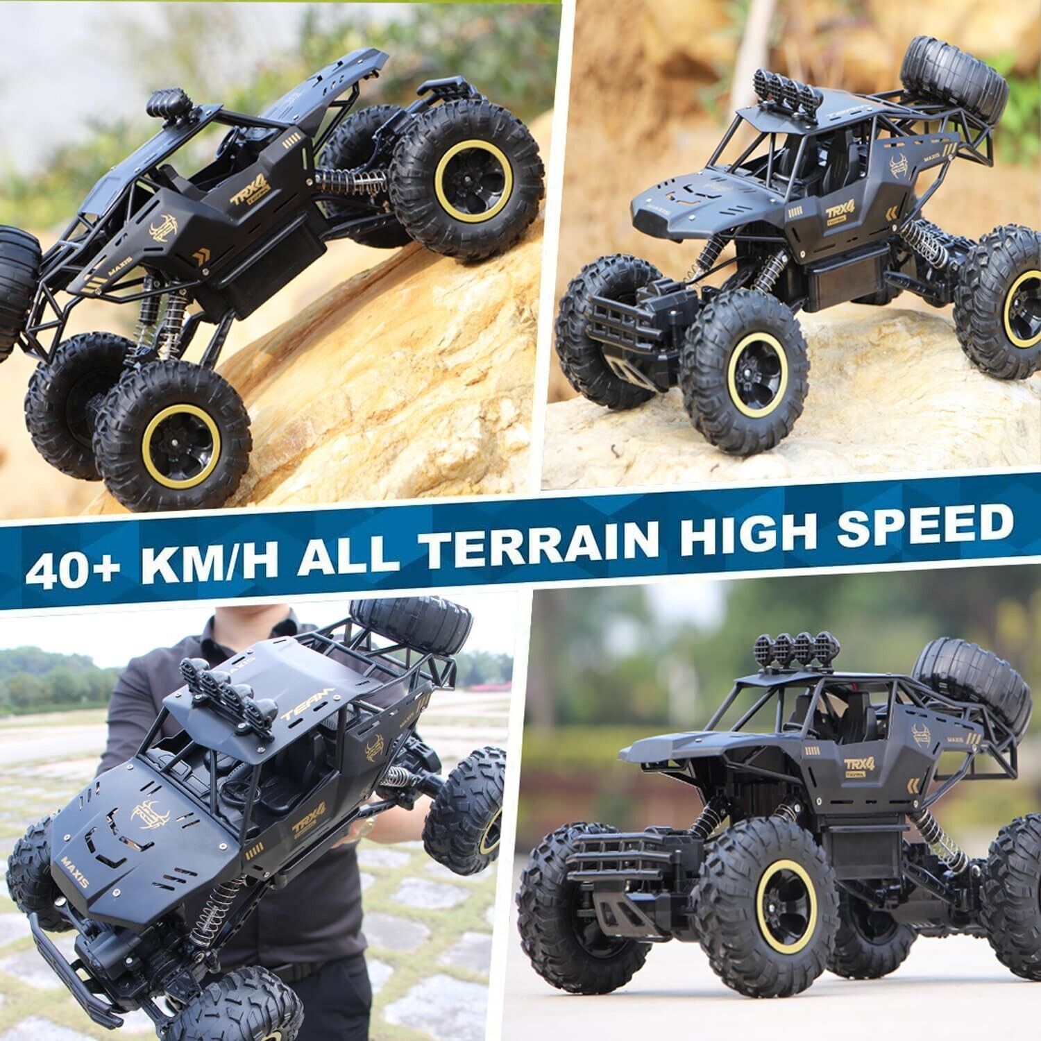 4DRC 9268 4WD 1 12 Large RC Car Off Road Truck Remote Control Cars 2 BATTERIES image 9