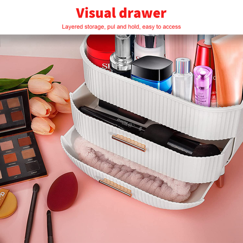 Cosmetic Makeup Organiser Case Box Beauty Skin Care Jewellery Storage Dustproof 4