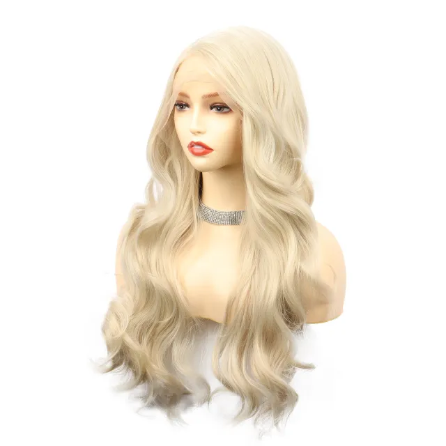 Women's Big Wave Wig Chemical Fiber Front Lace Head Cover Style613 - Shop at LoveMi