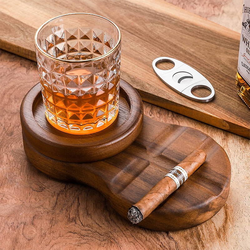 Cigar Ashtray Solid Wood Creative Ornaments