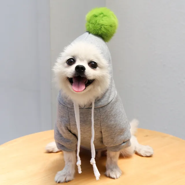 Autumn Cartoon Sweater Dog And Cat Clothes Grey - Shop at LoveMi