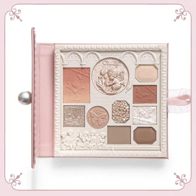 Eye Shadow Powder Blusher Highlight All In One Plate Japanese Mixed Sweet Apricot - Shop at LoveMi
