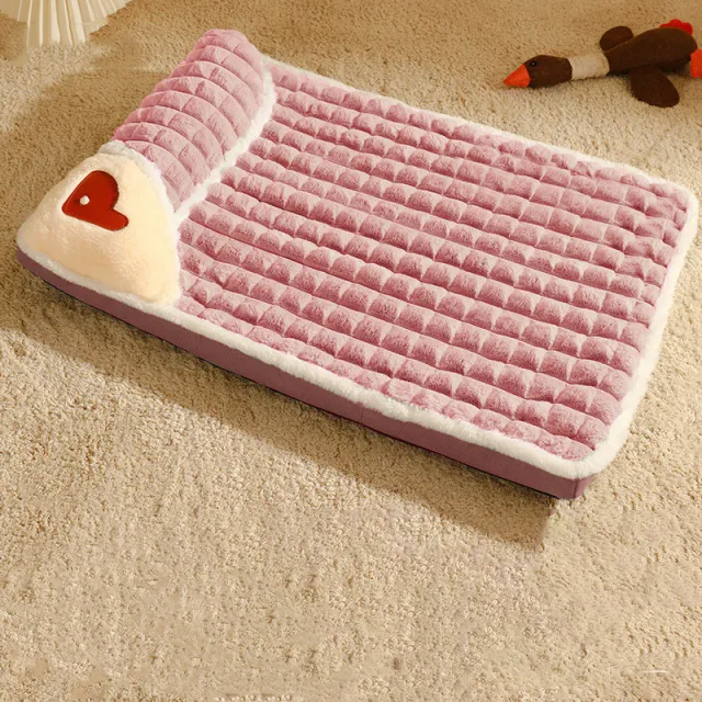 Thickened Comfortable Warm Sleeping Cotton Cushion Pink - Shop at LoveMi