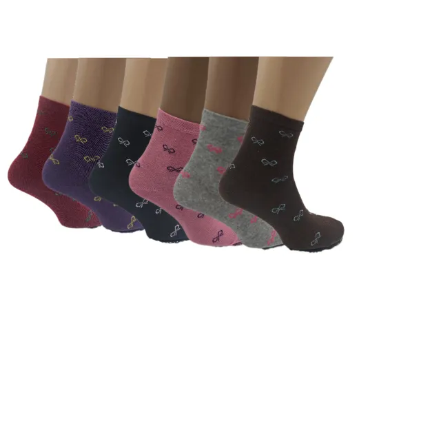Set Of 6 12 Or 24 Pairs Womens Colorful Bow Socks 12Pairs - Shop at LoveMi