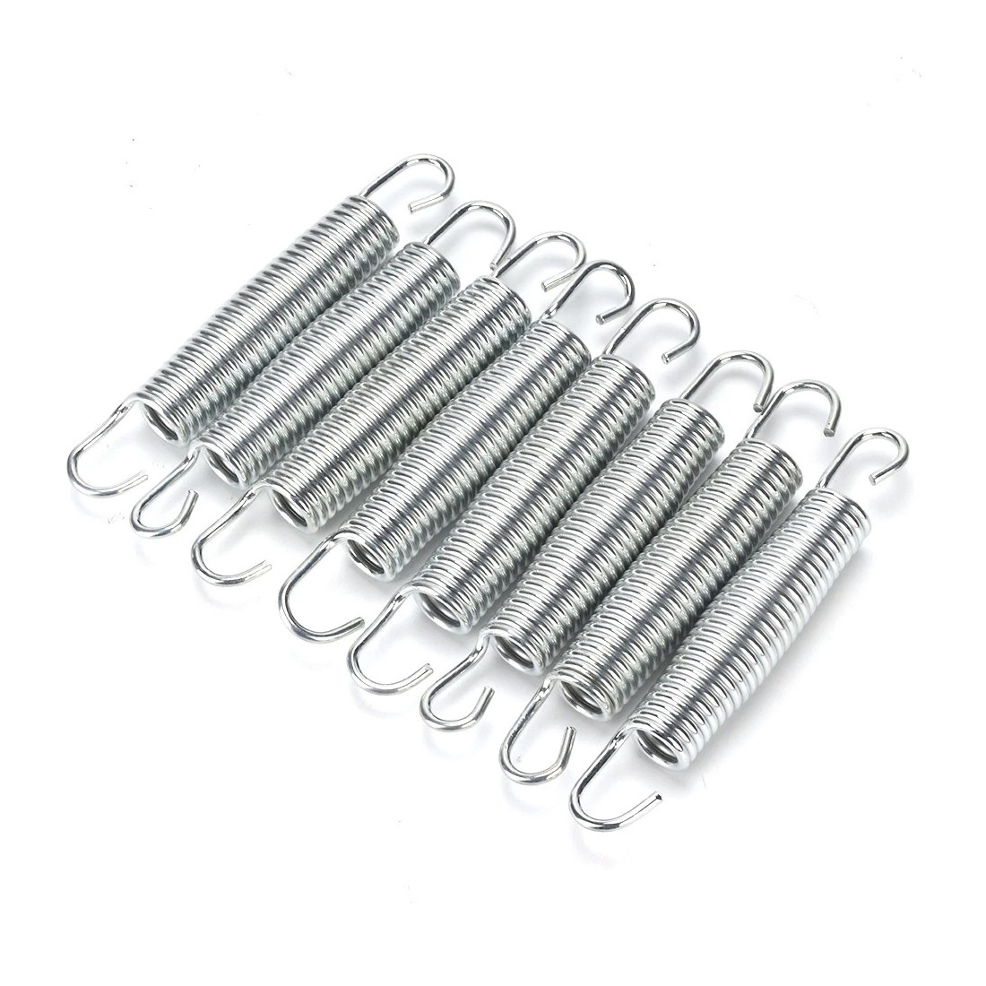 Set Of 35 Trampoline Replacement Springs, Heavy-Duty Galvanised 5.5 14cm Silver