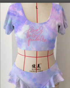 European And American Printed Lace Swimsuit Women's Bikini