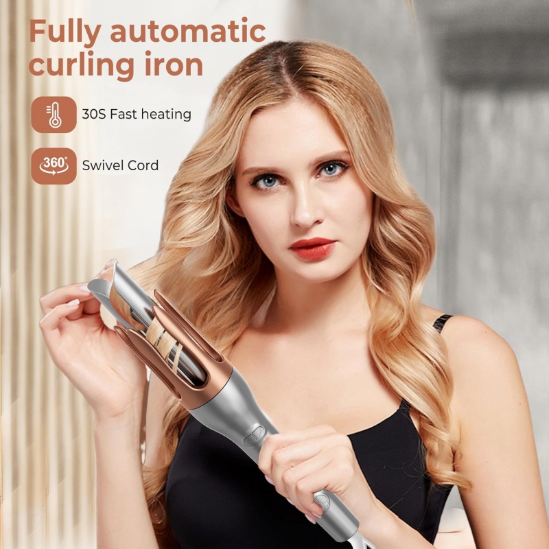 Hair Curler, Portable Automatic Curling Iron With Anti-Scald Design — image 6