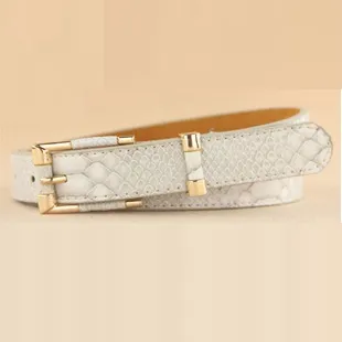 Fashionable Rose Gold Bag Buckle Belt Beige - Shop at LoveMi