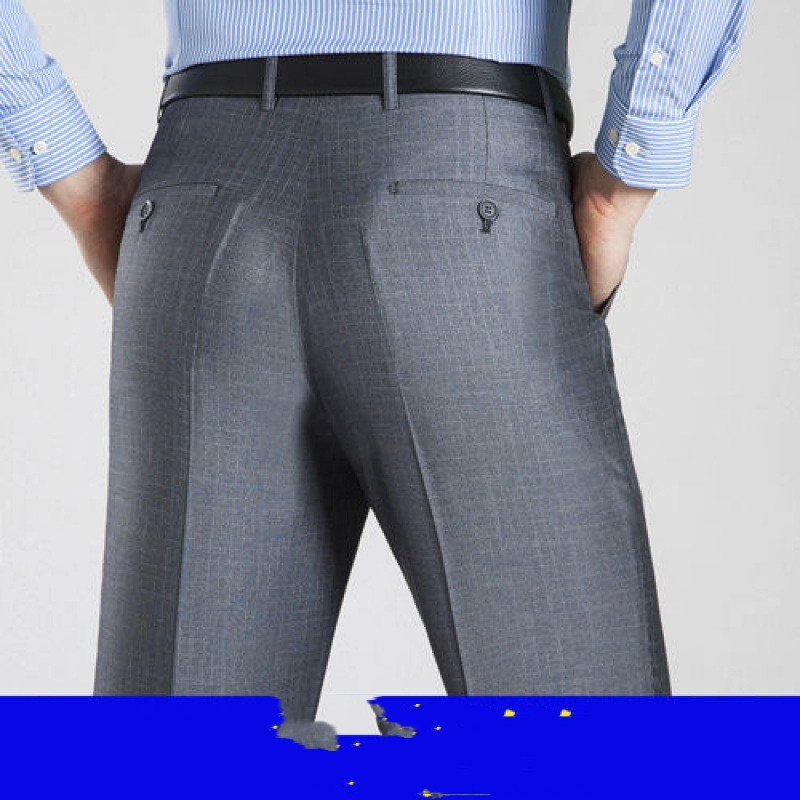 Wrinkle-resistant Drape Straight Loose Dad Suit Pants