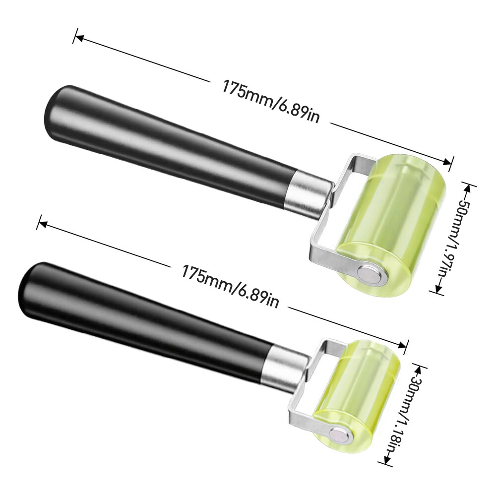 2PCS Car Sound Deadening Roller Wallpaper Tool Rubber Seam — image 2