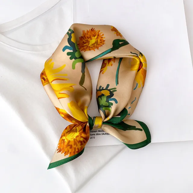 Silk Scarf Women Fashion Small Silk Scarf 12 Style - Shop at LoveMi