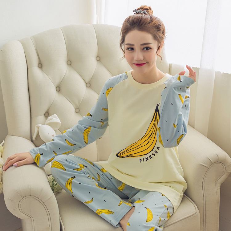 Title 5, Girl Pajamas Long-sleeved Trousers Round Neck P...