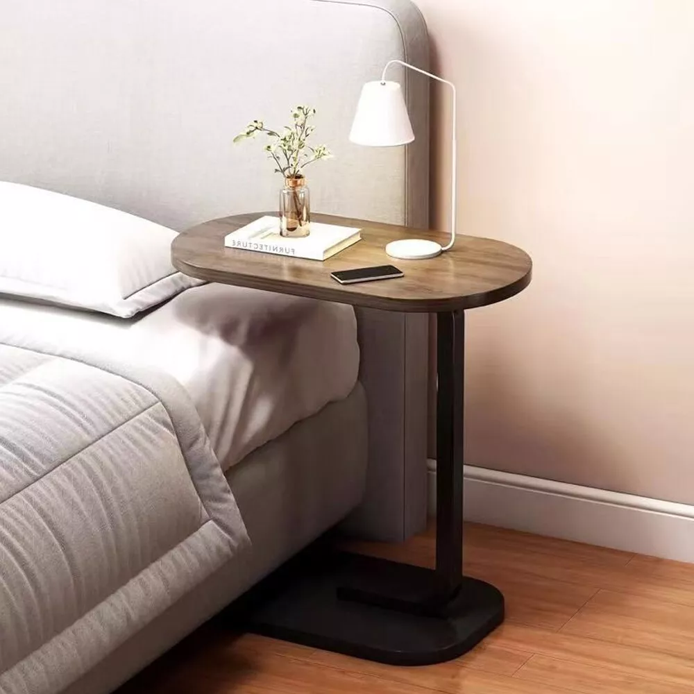 Small C-shaped Table End For Sofa Side Nightstand Bedroom Modern — image 7