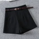 Black Suit Shorts