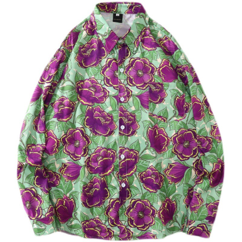 Floral Long Sleeve Shirt Women's Niche Design