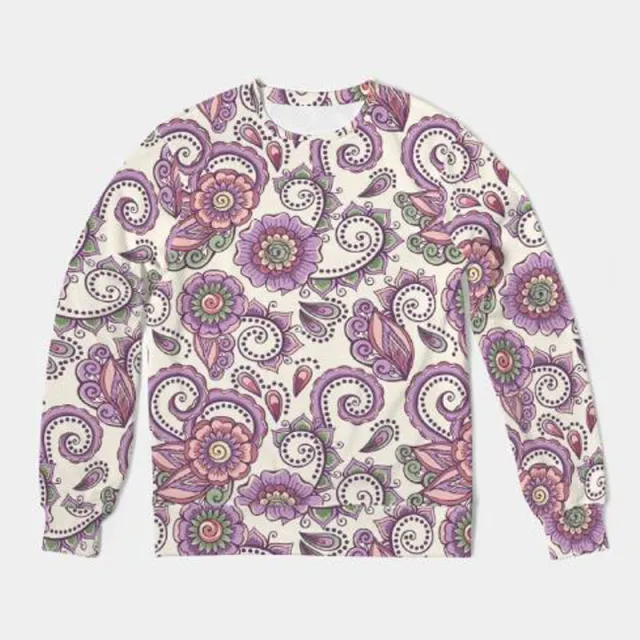 3D Geometric Pattern Printed Casual Oversize Round Neck Sweater Picture Color 2Xl - Shop at LoveMi