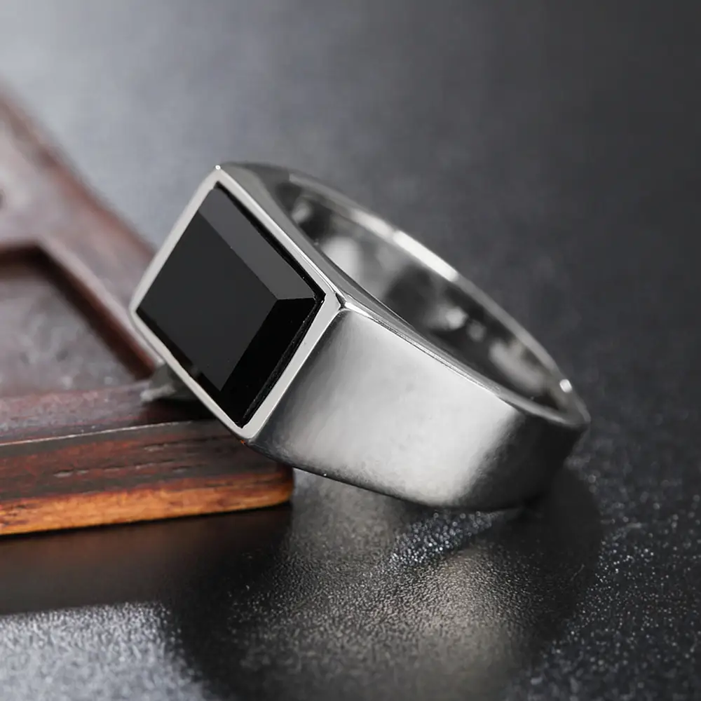Men's Titanium Steel Ring With Simple Personality And Simple Jewelry