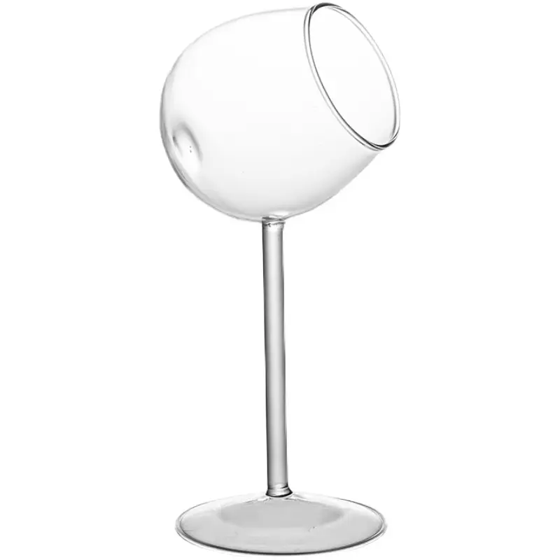 100ml Creative Slanted High-footed Red Wine Glass