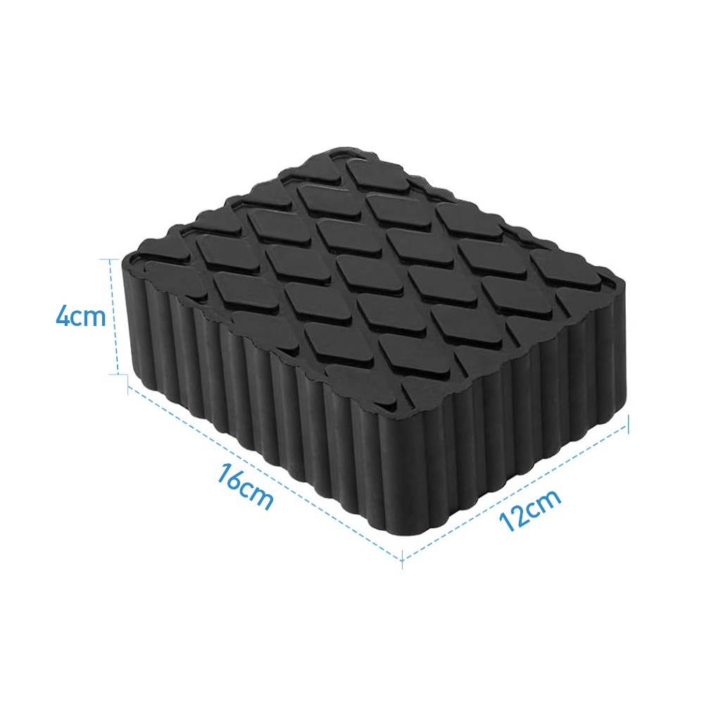 Ramp Jacking Rubber Blocks Set Universal Scissor Car Lift Pads Set Of 4 UK---120 X 80 X 40 Mm