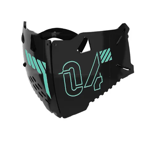 Punk Mask Cat Ears Headband Function Two dimensional Sci fi Machinery Cyan - Shop at LoveMi