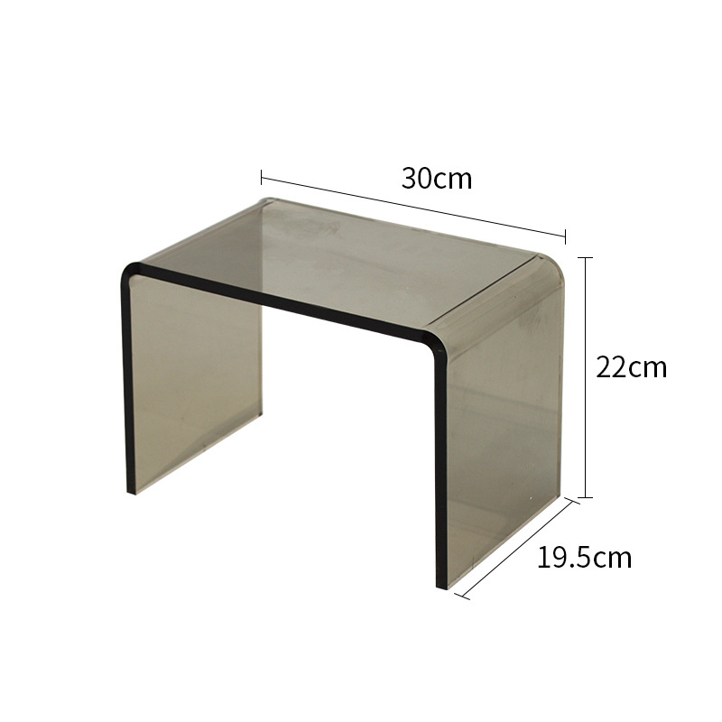 Title 3, Transparent Acrylic U-shaped Stool Low Stool Mi...