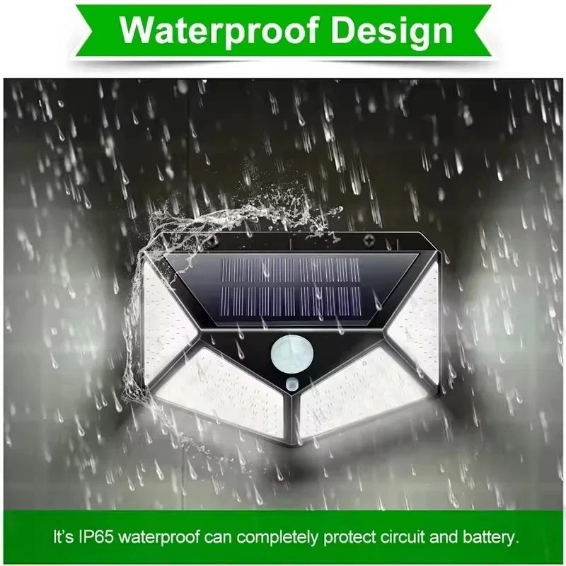 Solar motion sensor wall lights mounted outdoors