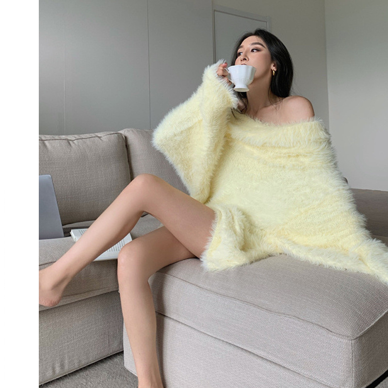 One-Shoulder Knit Dress