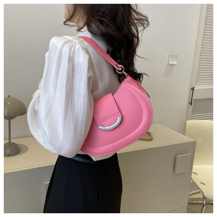 Title 11, Solid Color Retro Underarm Portable Shoulder Me...