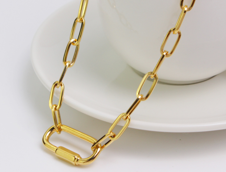 18K Gold Plated Double Layer Cuban Chain