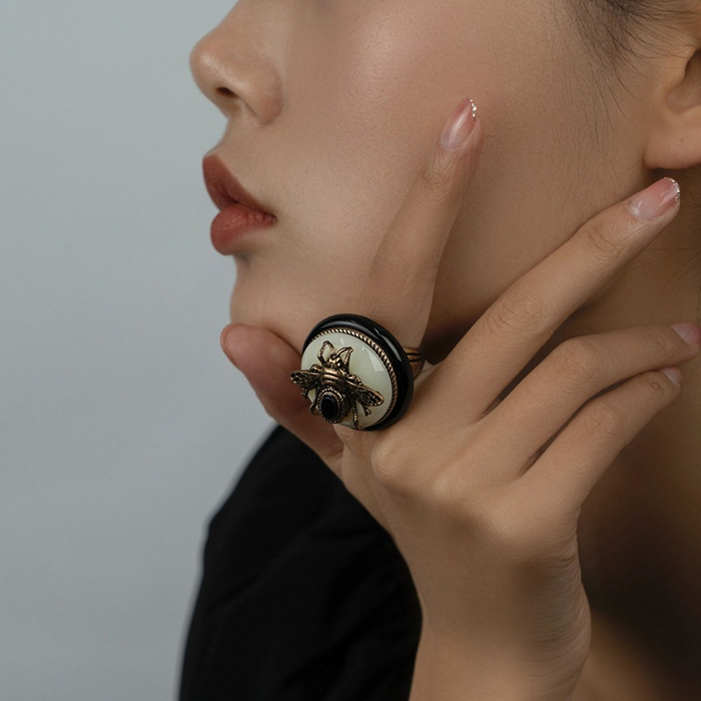 Middle Age Natural Agate Vintage Ethnic Necklace