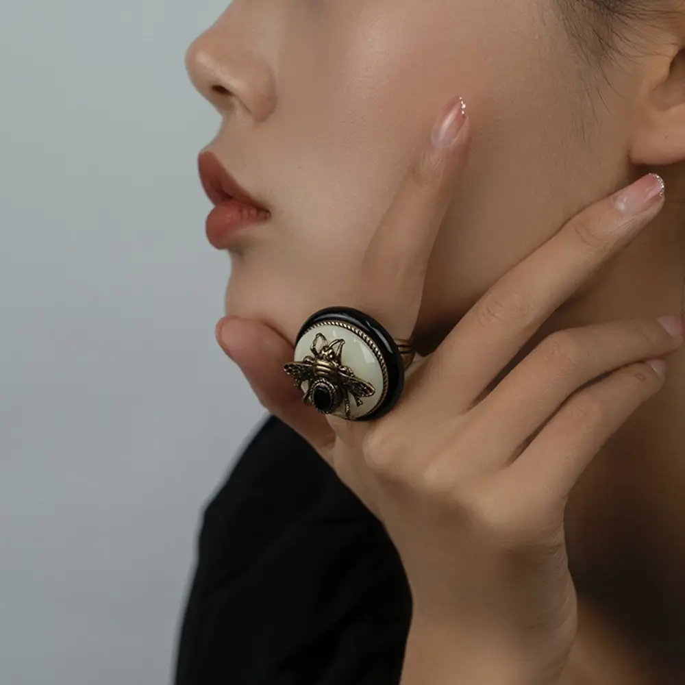 Middle Age Natural Agate Vintage Ethnic Necklace